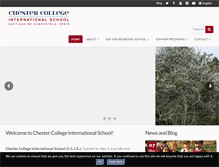 Tablet Screenshot of chestercollege.org